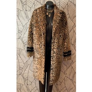 Leopard Longline Coat